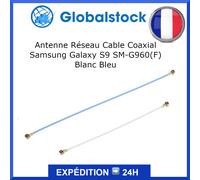 Antenne Réseau Cable Coaxial pour Samsung Galaxy S9 SM-G960(F) Blanc Bleu