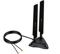 Antenne sans fil double bande 2,4 GHz 5 GHz 5,8 GHz RP-SMA Gaming WiFi 6E 802.11ac/ax avec base magnétique pour Intel AX201 AX200 PCIe NGFF WiFi Carte USB PC de bureau PCIe WiFi Routeur réseau sans