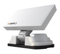 Antenne satellite automatique - SELFSAT - SNIPE 2 - Compatible tous récepteurs - Blanc - Idéale camping-car