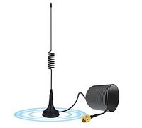 Antenne SMA 4G LTE, antenne WiFi omnidirectionnelle 10dBi avec connecteur SMA, pied magnétique, antenne réseau pour 3G/4G/5G/GSM/GPRS/LTE/routeur 4G/Tim Vodafone/modem/caméra