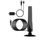 Antenne Smart TV pour l'extérieur et l'intérieur,TV numérique HDTV améliorée,amplificateur de signal,prise en charge de plus de 2024 Beauté,450,4K,1080p,9.84 pieds Black