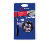 Sparco Pack antenne Progetto Corsa SPC1417 aluminium +5 bouchons de valves universel