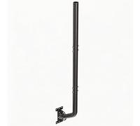 Antenne Support, mât d'antenne - Support réglable et Support Mural pour antennes TV, Satellite, Radio et WLAN (Noir, 82 cm)