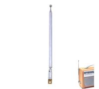 Antenne télescopique 7 sections en acier inoxydable pour radio, télévision, instruments, radios, talkie-walkies, voitures télécommandées, cartes mères, diffusion aéronautique