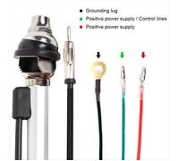 Antenne Télescopique Automatique à Énergie Électrique Antennes Extérieures de Véhicule 12 V Universelles Étanches pour Voiture SUV