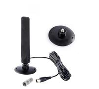 Antenne Télévisée HD Longue Portée - Antenne Intérieure Amplifiée 1080P | Récepteur TV Haute Définition Compact pour Dessins Animés, Météo, et Programmes Télévisés en Streaming avec Signal Clair