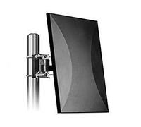 Antenne TNT Extérieure Antenne TV extérieure/intérieure 160 KM Réception, Câble coaxial de 10m, Revêtement Anti-UV, Etanche et au Design Compact