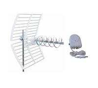 KIT ANTENNE TNT avec POINTAGE À LED FRACARRO ELIKA Pro 700 K avec Alimentation Originale