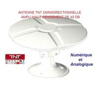 Antenne TNT - TONNA - Omnidirectionnelle - 40DB - Amplificateur 2 sorties TV - 5m de câbles