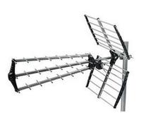 Antenne tnt trinappe prémontée gain 18db uhf rateau terrestre toit maison