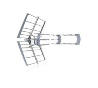 Antenne TNT UHF TRI-NAPPE - Cahors HDME 18HD LTE-5G - Bande de fréquence 470 à 790MHz, 18 dB Max, Système Clic-clac intégré