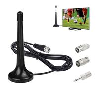 Antenne Tuner FM/Dab, Antenne FM pour Tuner Hi-FI Intérieure Télescopique avec Base Magnétique, Compatibilité Universelle, 75 Ohm, Installation Facile Plug-and-Play, Parfaite pour Maison et Voyage