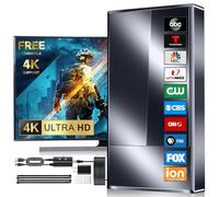 Antenne TV 2026 la plus puissante à l'intérieur, plus de 4 000 km en extérieur, longue portée, antenne numérique pour Smart TV, meilleur amplificateur de signal prend en charge 8K 4K 1080p tous les
