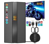 Antenne TV 2026 pour Smart TV, portée de plus de 2 2000 km, réception à 360°, antenne intérieur/extérieur pour chaînes locales, prend en charge 4K 1080p HD, câble coaxial de 10 m, installation facile