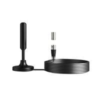 Antenne TV 4K HD 36DBI Amplifiée HDTV Numérique, Portée De 3600 Miles, Intérieur Et Extérieur, Avec Base Magnétique Couverture plus large(25DBI)