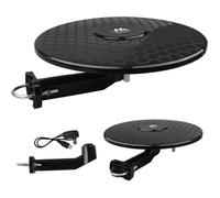 Antenne TV Active DVB-T2 HEVC MCTV-102/3/4|Filtre LTE omnidirectionnel Amplificateur 360 degrés Compact Mobile Noir MCTV-102