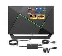 Antenne TV améliorée 2026 pour Smart TV intérieur/extérieur, antenne numérique HD amplifiée pour chaînes locales gratuites, réception longue portée avec amplificateur de signal, prend en charge 4K