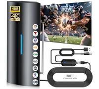 Antenne TV améliorée 2026 pour Smart TV intérieure et extérieure avec | Antenne TV numérique à portée de plus de 3 600 km pour chaînes locales, prend en charge tous les téléviseurs 8K 4K 1080p