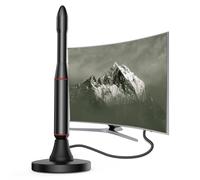 Antenne TV d'intérieur 2026 - Antenne numérique longue portée avec amplificateur de signal, prend en charge la HD 4K 1080p pour les chaînes locales - Câble coaxial haute performance de 12,2 m