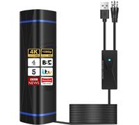 Antenne Tv D'Intérieur Freeview De 7,9 M - Portée De Plus De 900 Km - Réception À 360° - Antenne Tv Intérieure Portable Avec Amplificateur De Signal Pour Chaînes Locales Hd 4K 1080P Et Tous Les