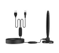 Antenne TV HD Numérique D'intérieur, Amplificateur De Signal Longue Portée 350 Miles, 4K 1080P, Visionnage Gratuit Facile Large Compatibilité