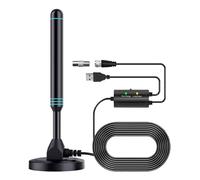 Antenne TV HD Portable 4K/1080P Avec Amplificateur De Signal, Intérieure/extérieure Plus 770 Km, Base Magnétique For DVB-T2 HDTV Couverture plus large(External Wave Switch)