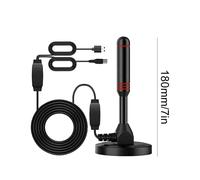 Antenne TV HD Portable Antenne numérique HD Antenne TV numérique HD 30DBI avec amplificateur DVB-T2 antenne extérieure intérieure à réponse rapide 5m cable