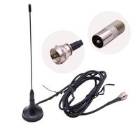 Antenne TV HD portable - August DTA180 - Antenne puissante avec base magnétique pour cuisine, camion, chambre à coucher - Comprend un câble coaxial de 1,5 m pour une réception numérique améliorée