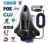 Antenne TV HDTV 3200 Miles 39DBI Antenne TV numérique HD intérieure et extérieure avec amplificateur de signal,antenne pour téléviseurs intelligents et plus âgés Bleu