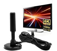 Antenne TV Intérieur Puissante,2025 Antenne Interieur TNT,CâBle Coaxial De 5m,RéCeption Chaînes Locales Gratuites Longue Distance