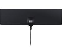 Antenne TV Intérieur Puissante TNT HD DTA420 Haut Gain Extra Plate Discrète Attache Fenêtre Vitre Mural Autocollante Universelle Télévision Numérique - Noir(Q333)