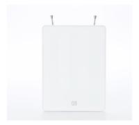 Antenne TV intérieure - BLANCHE - 48 dB - Électro amplifiée - UHF/VHF - Filtre 4G Ready