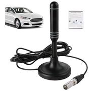 Antenne TV intérieure - 6 x 6 x 12 cm HDTV antennes numériques antenne TV, supports d'antenne numérique, avec amplificateur de signal | Réception à gain élevé Prise en charge 4K 1080P avec câble