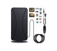 Antenne TV intérieure et extérieure, portée de 480 km, puissante antenne numérique HDTV avec amplificateur de signal intelligent