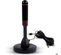 Antenne TV intérieure et extérieure puissante avec base magnétique, antenne TNT HD, amplificateur de signal TNT avec support TV 5m -