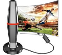 Antenne TV Intérieure Puissante TNT HD,450KM Longue Portée et Antenne TV avec Amplicateur de Signal Amélioré,pour 1080P 4K Chaînes
