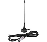 Antenne Tv Intérieure Tnt Hd Dta180-Antenne Puissante Et Portable Avec Base Magnétique,Antenne À Base Magnétique Portable Pour Maison,Camping-Car Et Caravane,Câble De 1,5M- Noir