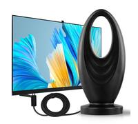 Antenne TV Intérieure - TTLIFE - Réception Longue Portée 360° - 10m Câble - HD 4K 1080P