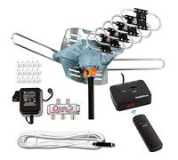 Antenne TV Intérieure, Ultra Thin TV Antenne Réception (Black//)