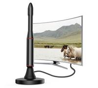 Antenne TV numérique 2026, réception longue portée de plus de 3 600 km avec amplificateur de signal pour canaux locaux, compatible 4K 1080p HD - Câble coaxial de 11,6 m