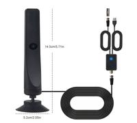 Antenne TV numérique avec amplificateur de signal,antenne TV à ventouse,portée de 50 Beauté,25DBI Plug Play,antenne 1080P,antenne extérieure et intérieure Antenna Set