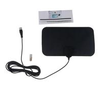 Antenne TV numérique de boîte de 4K 1080P 25DB HD TV DTV à gain élevé,amplificateur de 5000 milles,conception plate aérienne intérieure active pour antenne TV DVB-T2 - Type DVB-T2