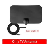 Antenne TV numérique de boîte de 4K 8K 25dB HD TV DTV à gain élevé,amplificateur de 3000 milles,antenne intérieure active HD,conception plate pour antenne TV DVB-T2 - Type Only TV Antenna #A