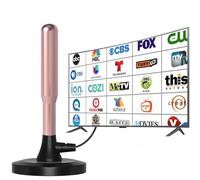 Antenne TV numérique Freeview intérieure avec signal fort UK portée de plus de 300 km - Antenne TV intelligente d'extérieur - Radio VHF/UHF/DAB/4K/1080p (I)