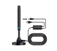 Antenne TV Numérique Haute Définition Colonne Amplificateur Universel Intérieur et Extérieur avec Interrupteur Antenne TV UHF Réglable