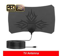 Antenne TV numérique HD DTV Box 4K à Gain élevé,Booster de 5000 Miles,antenne intérieure Active,conception plate HD only Antenna
