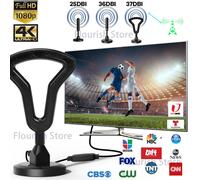Antenne TV numérique HD intérieure améliorée,6000 Beauté,36DBI,1080P,4K,magnétique