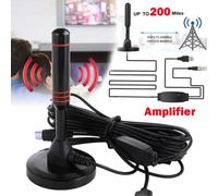 Antenne TV numérique HD intérieure, dab amplifié, 200 Beauté Ultra HDTV avec amplificateur, réponse rapide VHF/UHF, ensemble aérien extérieur A