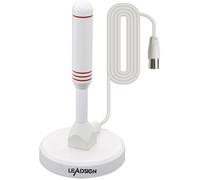 Antenne TV Portable intérieur/extérieur avec Base magnétique, réception à 360°, antenne TV numérique Freeview, 4K 1080p VHF UHF(Bl