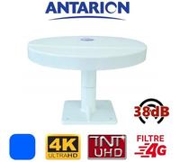 Antenne TV pour camping car camion fourgon aménagé omnidirectionnelle TNT TNTHD UHD UltraHD TNTUHD 38dB ANTARION